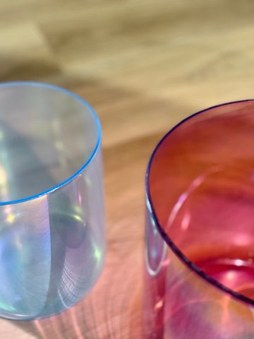 C# & G#: Perfect Fifth Crystal Singing Bowl Pair