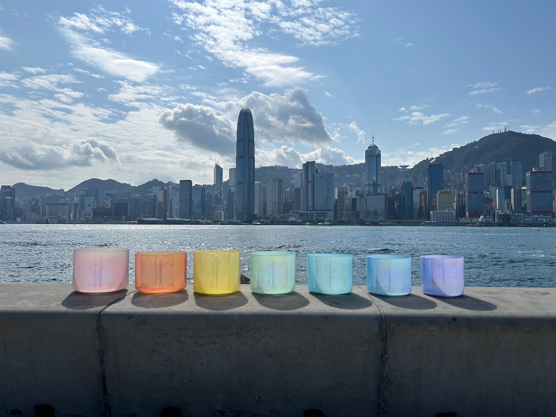 Ananda Crystal Singing Bowl Chakra Set